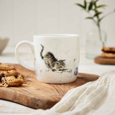 Wrendale Designs Cat and A Mouse 14 fl.oz. Mug, Cat & Mouse